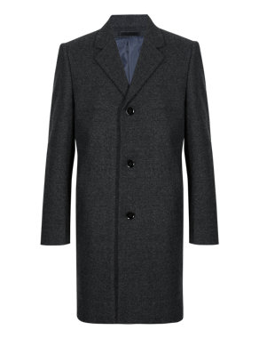 Wool Blend Single Breasted Coat Image 2 of 8