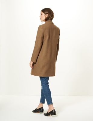 Marks and spencer 2025 wool blend coat