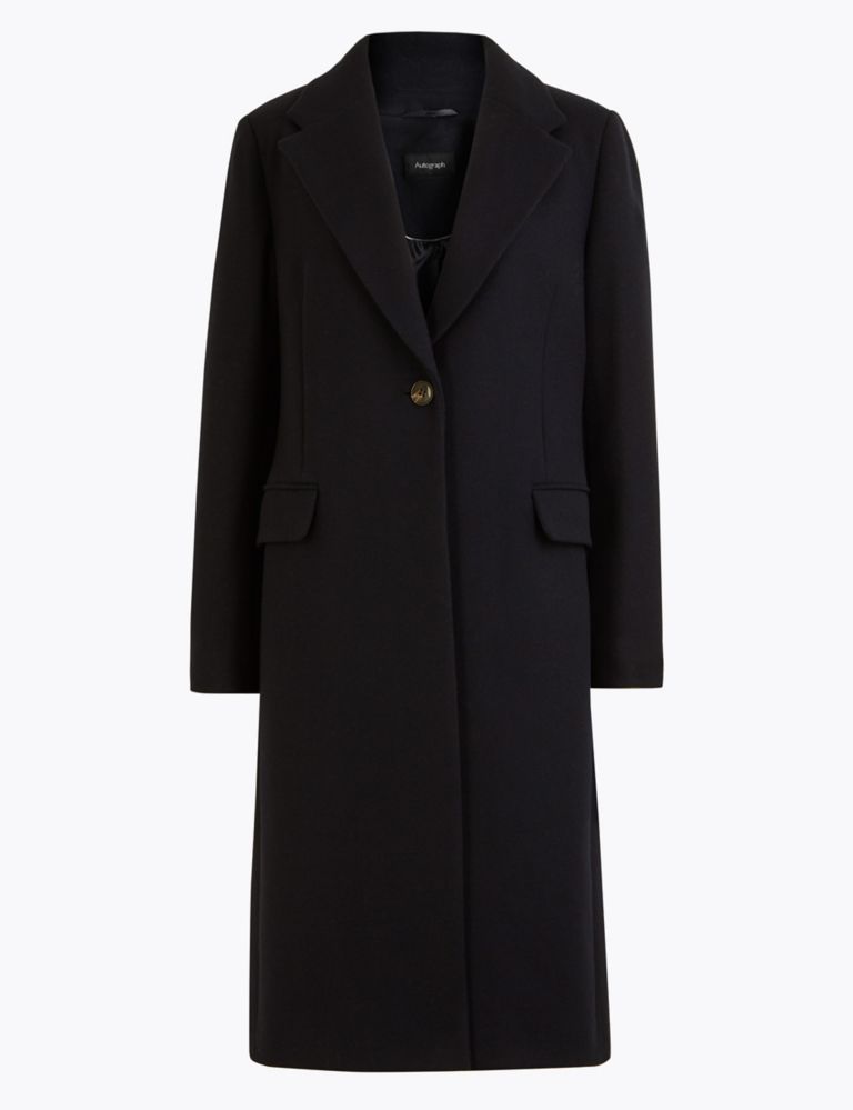 Wool Blend Single Breasted Coat | Autograph | M&S