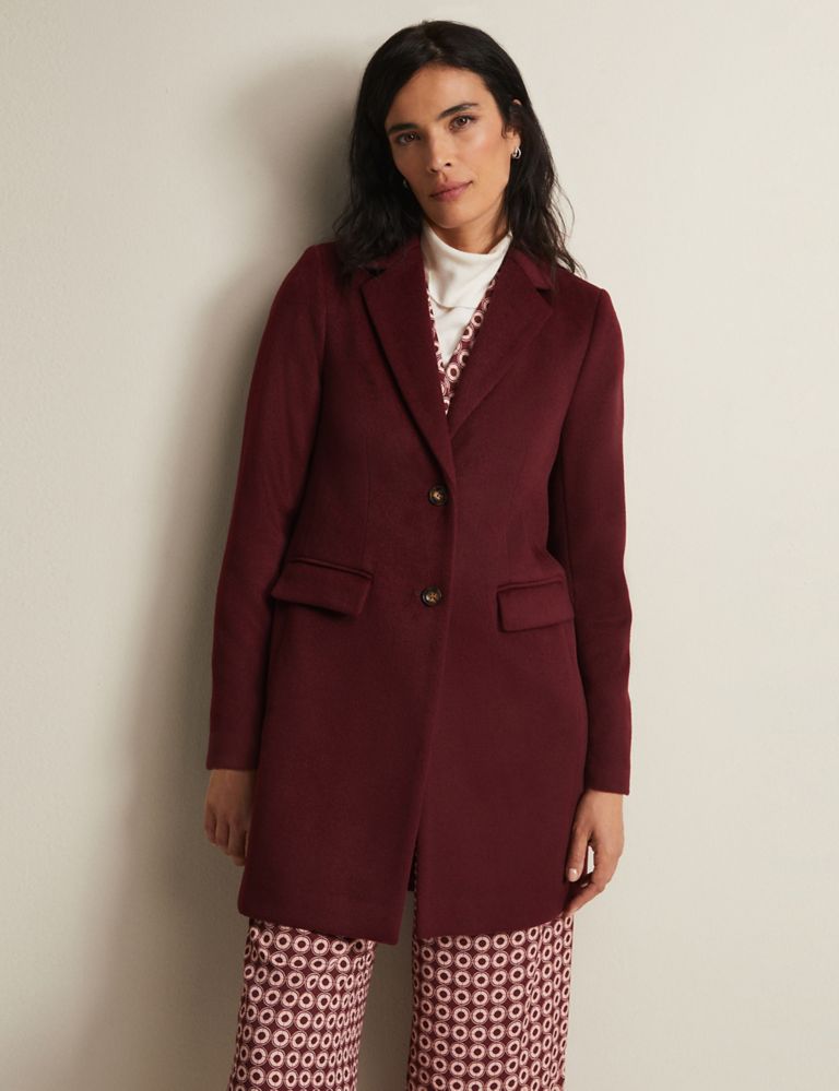 Wool Blend Single Breasted Tailored Coat | Phase Eight | M&S