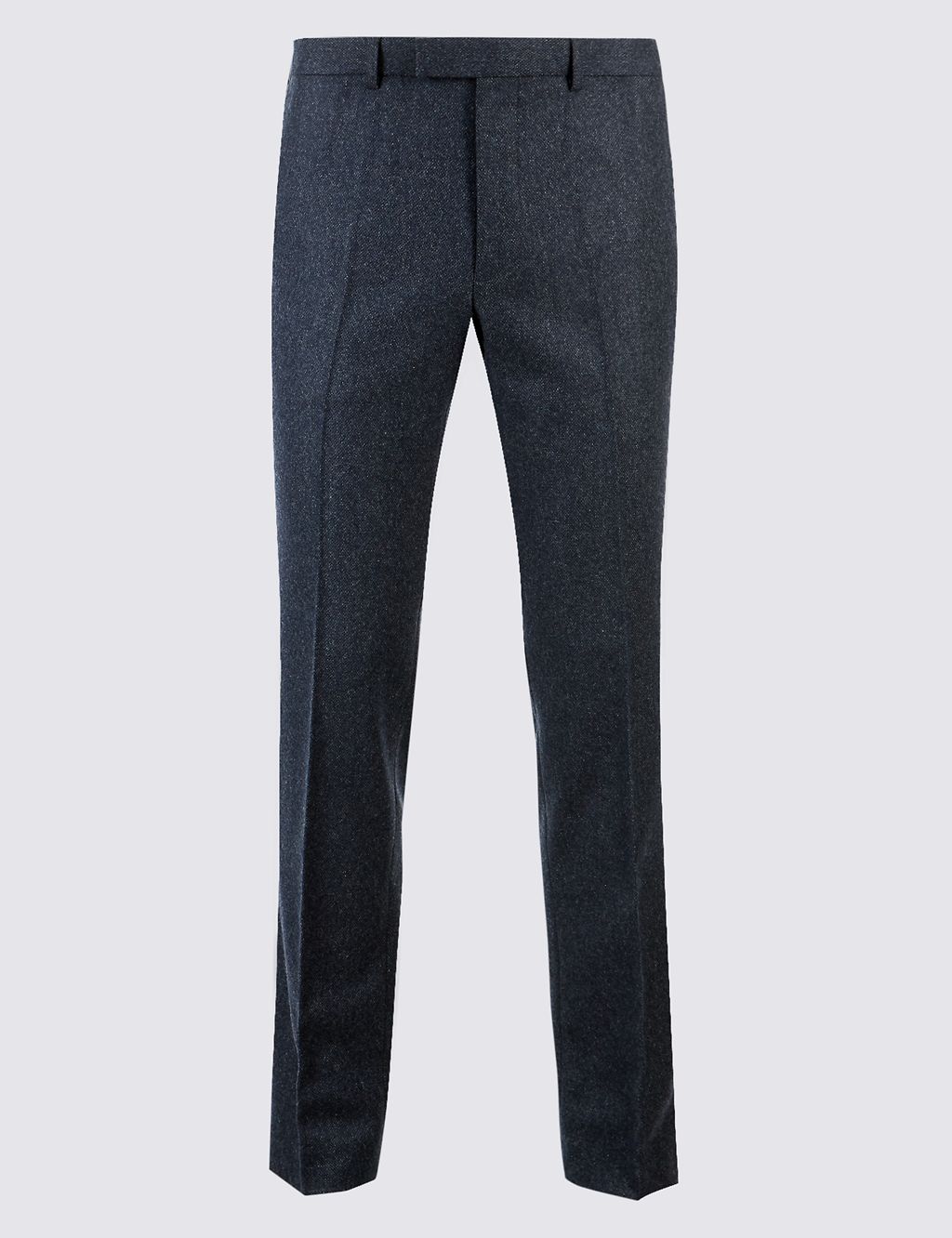 Wool Blend Slim Fit Trousers with Italian Fabric 1 of 5