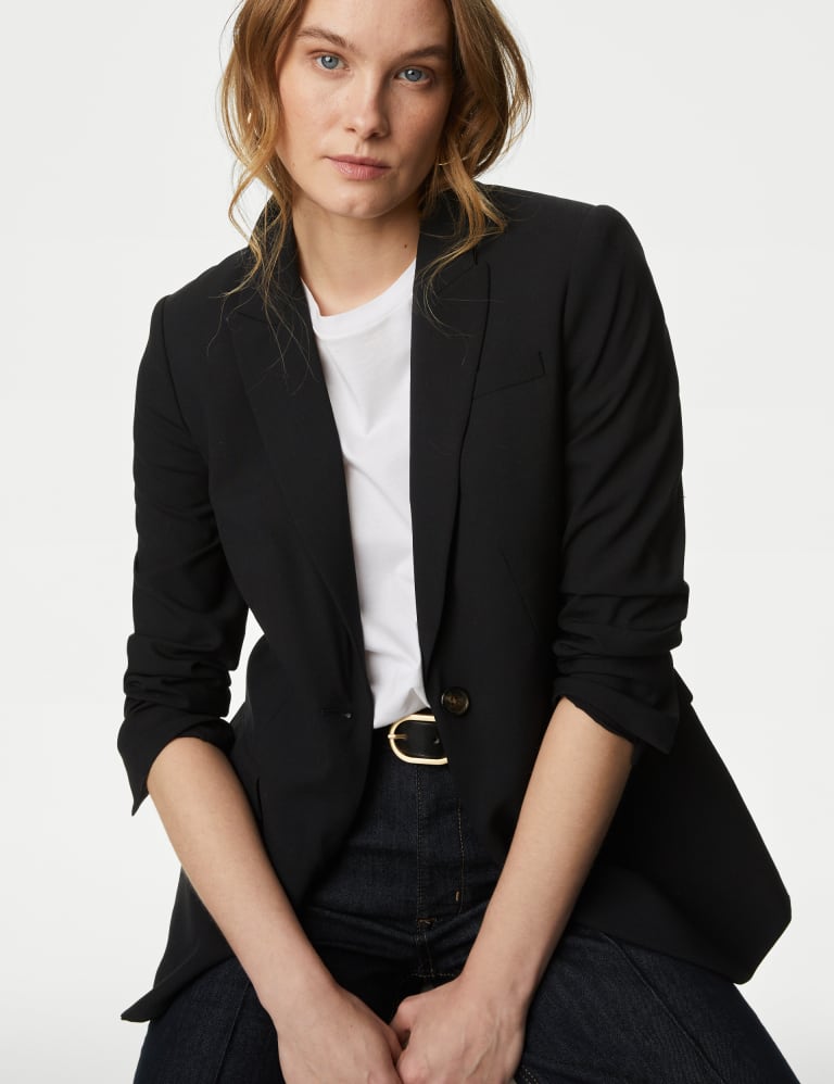 Black new arrivals blazer m&s