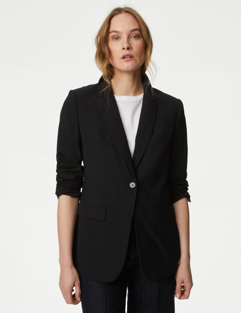 Black new arrivals blazer m&s