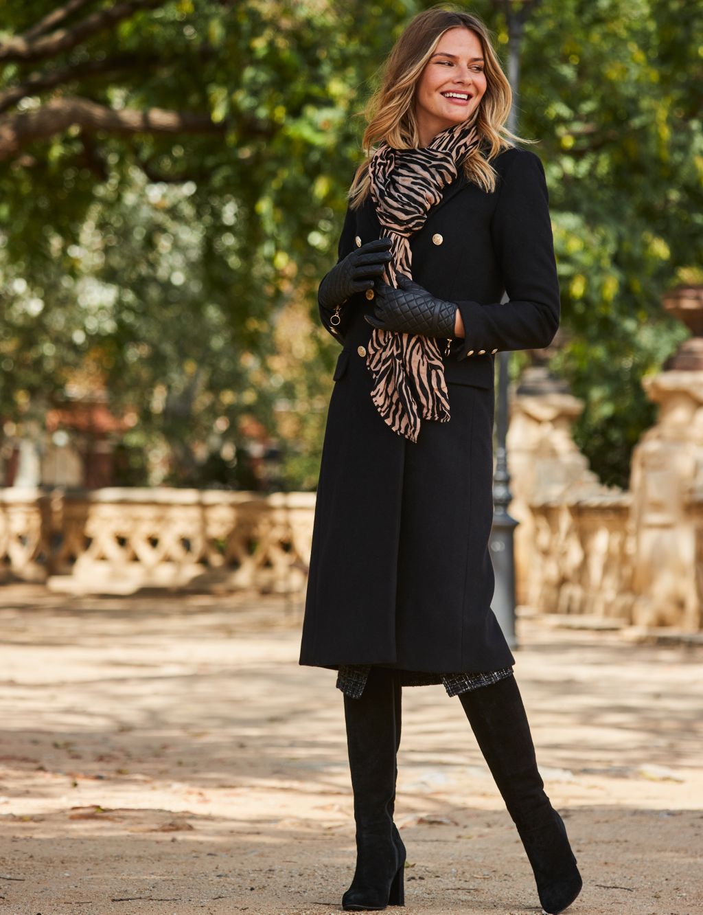 Wool Blend Tailored Longline Coat | SOSANDAR | M&S