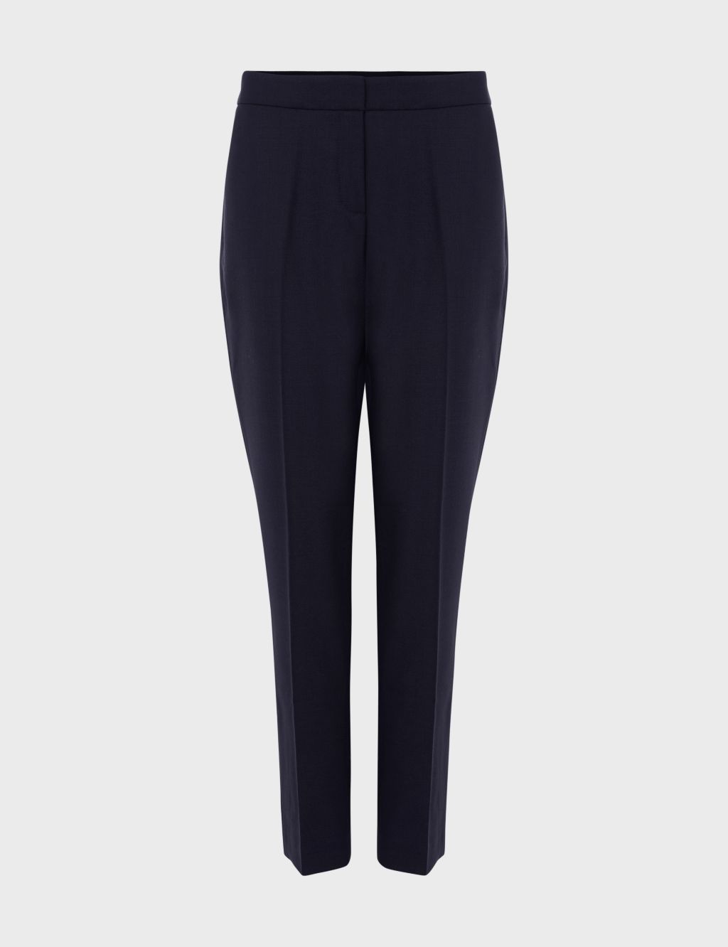 Wool Blend Tapered Ankle Grazer Trousers | HOBBS | M&S