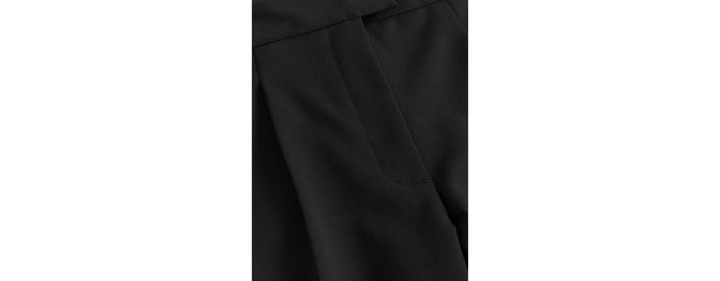 Wool Blend Tapered Ankle Grazer Trousers | JAEGER | M&S