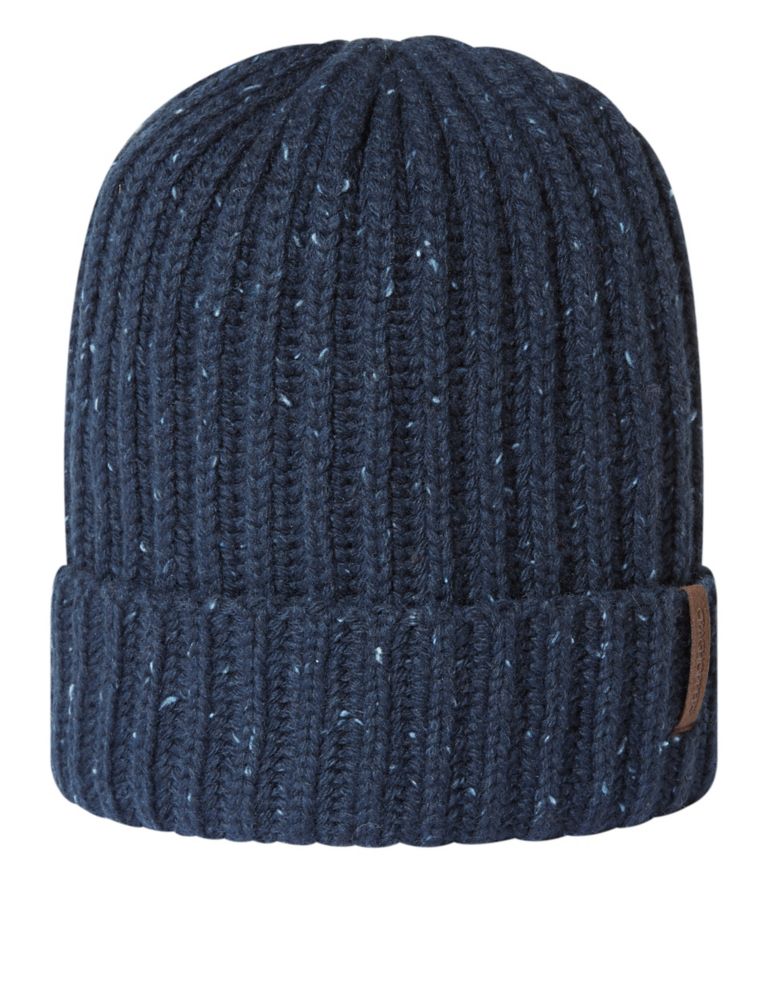 Wool Blend Textured Beanie Hat 1 of 1