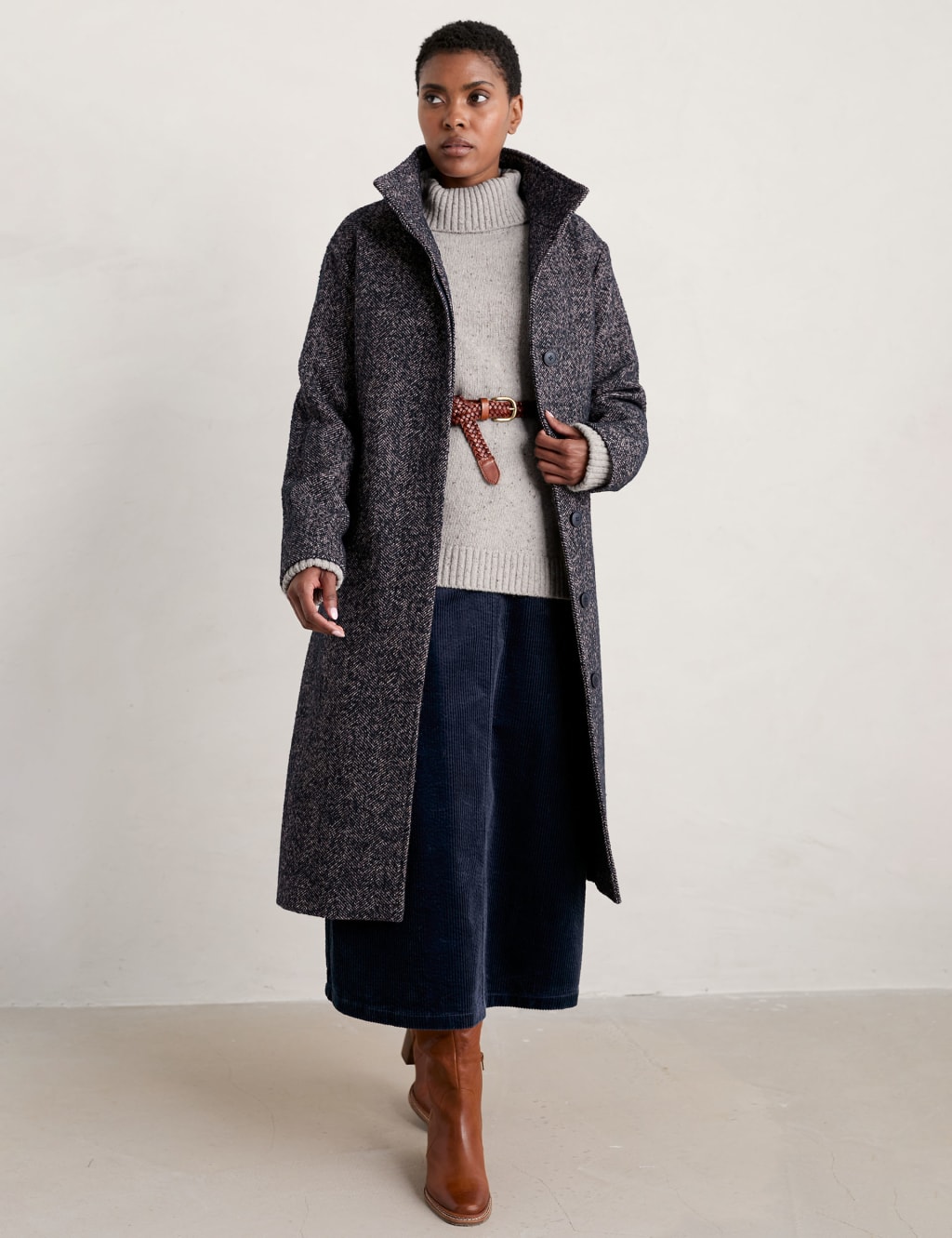 Longline wool coat womens on sale