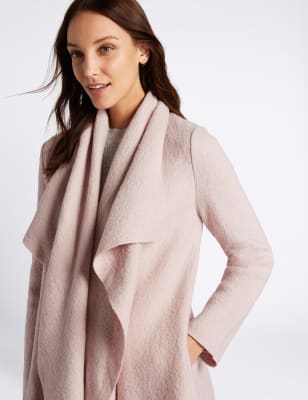 Wool store waterfall coat