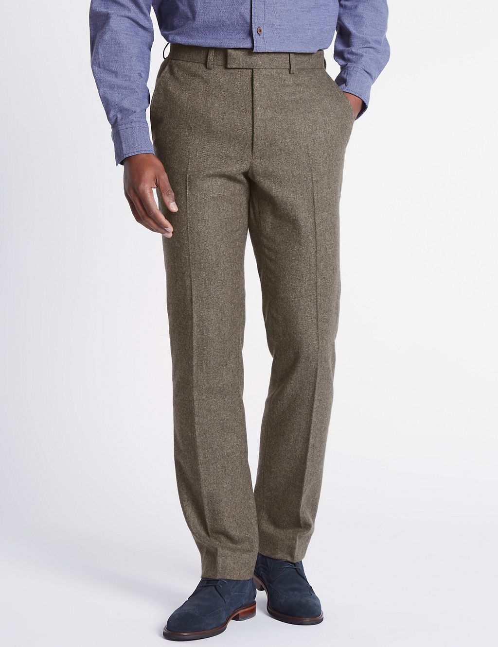 Wool Blend Trouser with Italian Fabric 3 of 6