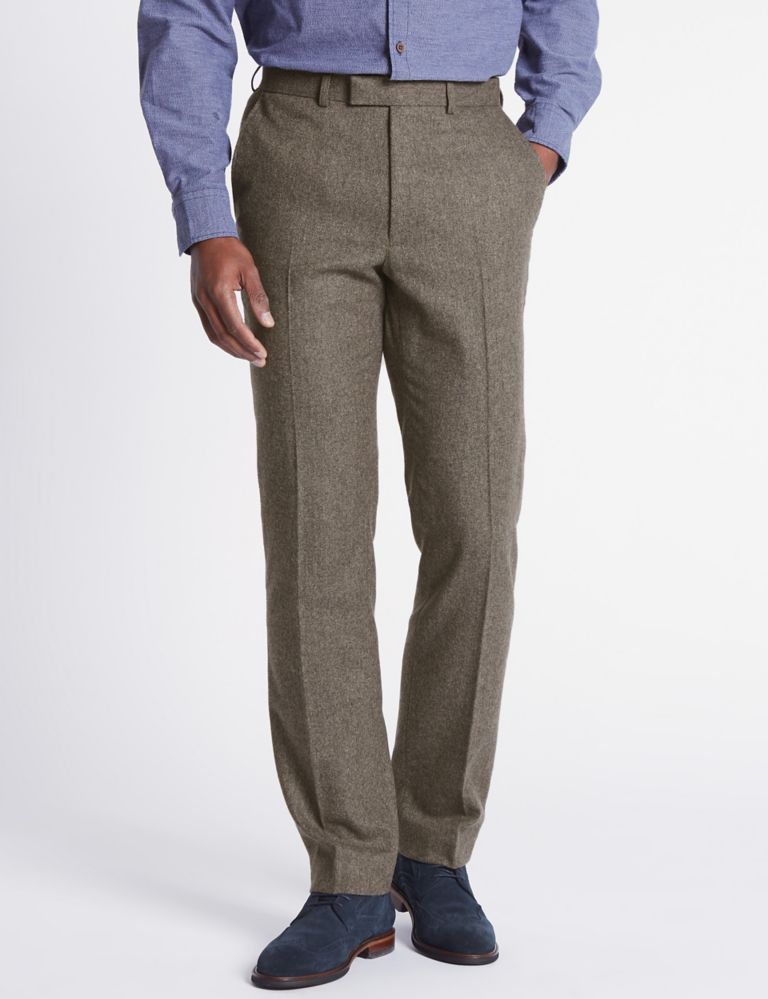Wool Blend Trouser with Italian Fabric 1 of 6