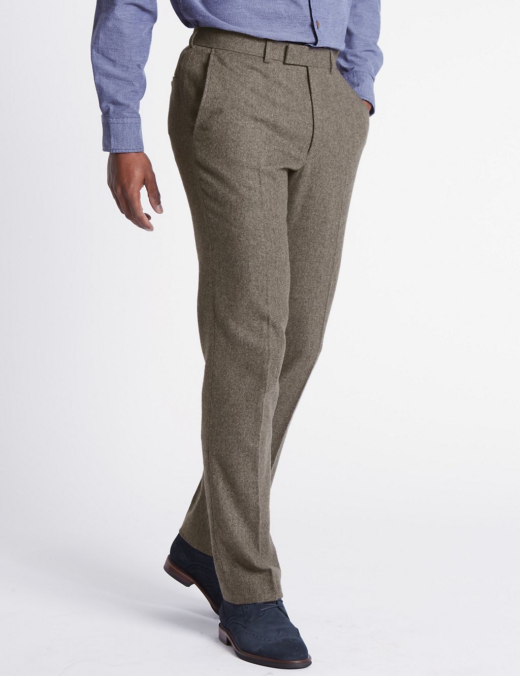 Wool Blend Trouser with Italian Fabric 2 of 6