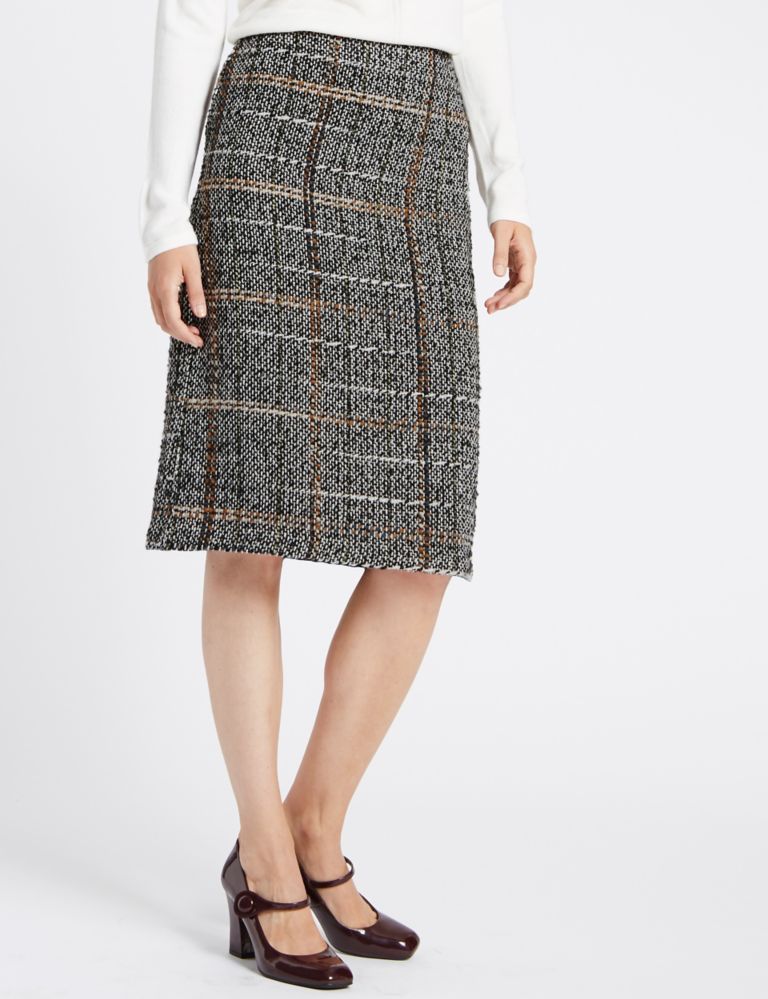 Wool Blend Tweed A-Line Skirt 1 of 3