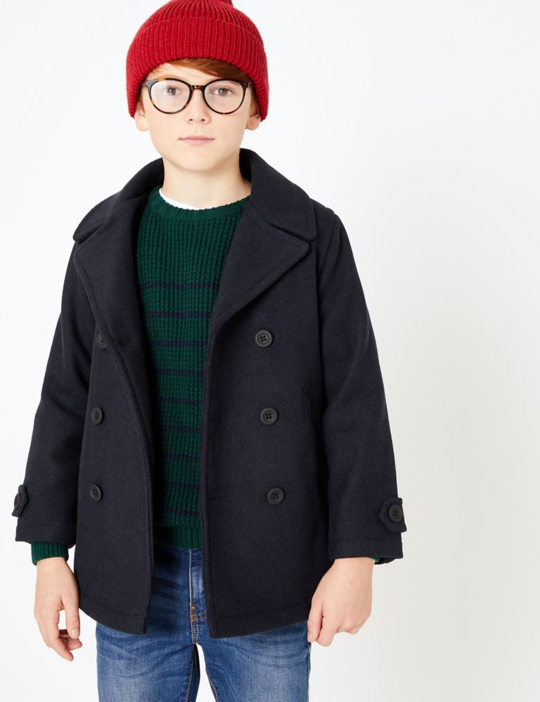 Wool Double Breasted Coat (3-16 Years) 7 of 7