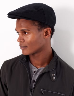 M and s store flat cap