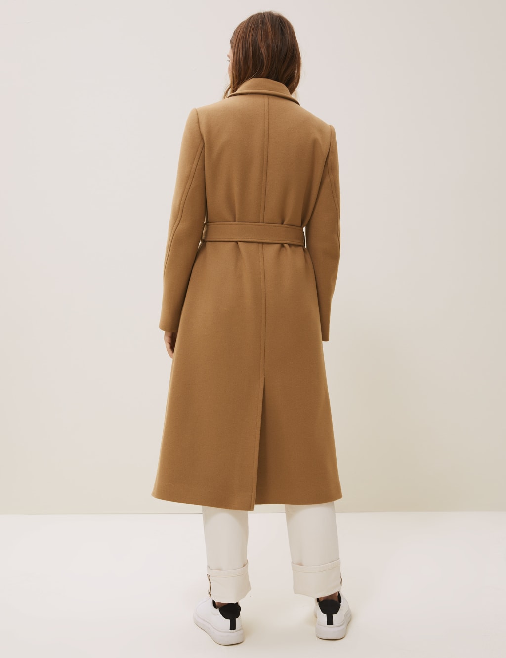 Wool Longline Wrap Coat with Cashmere 6 of 7