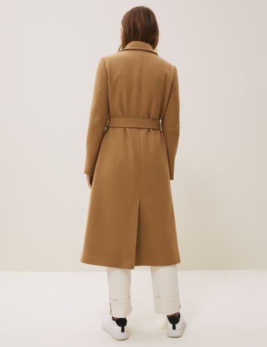 Wool Longline Wrap Coat with Cashmere 4 of 7