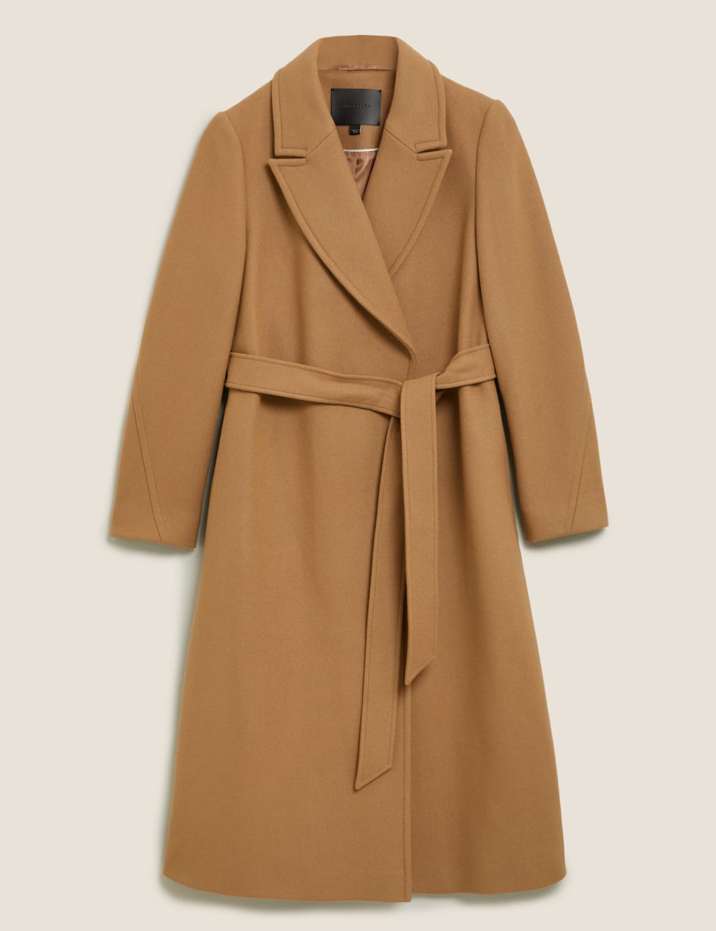Wool Longline Wrap Coat with Cashmere 1 of 7