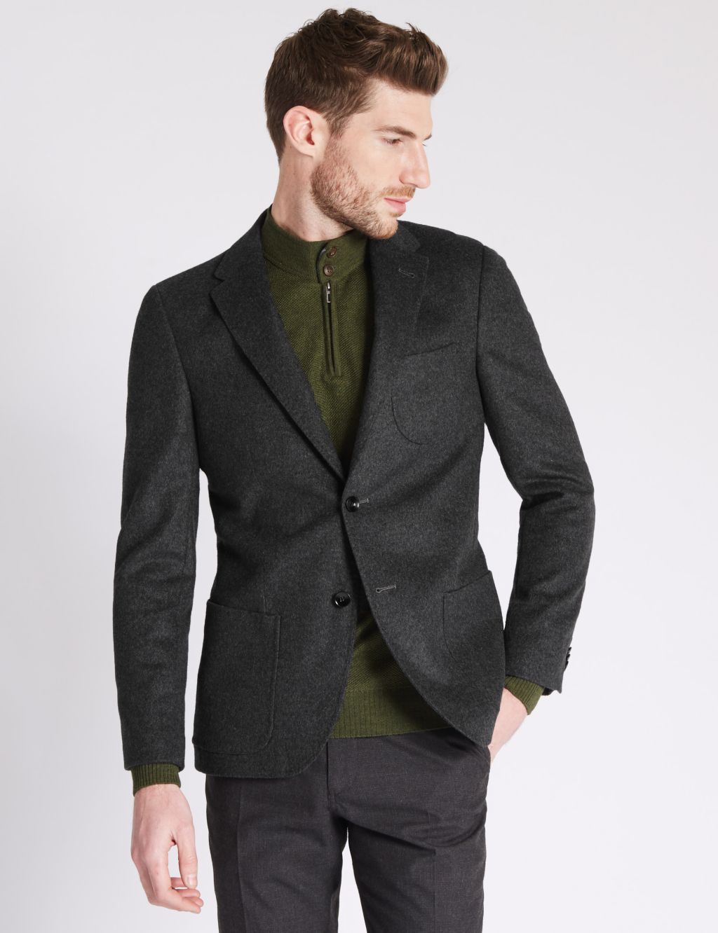 Wool Rich 2 Button Jacket 3 of 6