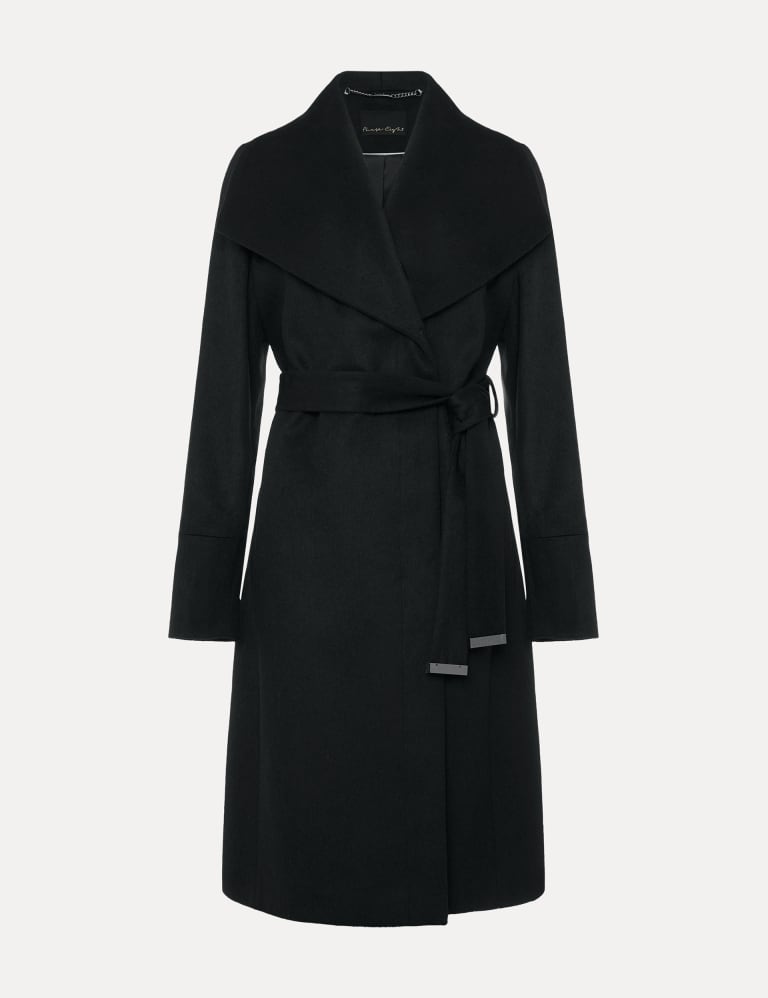 Womens belted wool coat 2025