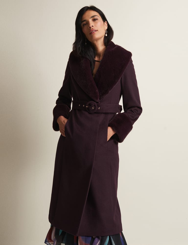 Shawl collar belted coat hotsell