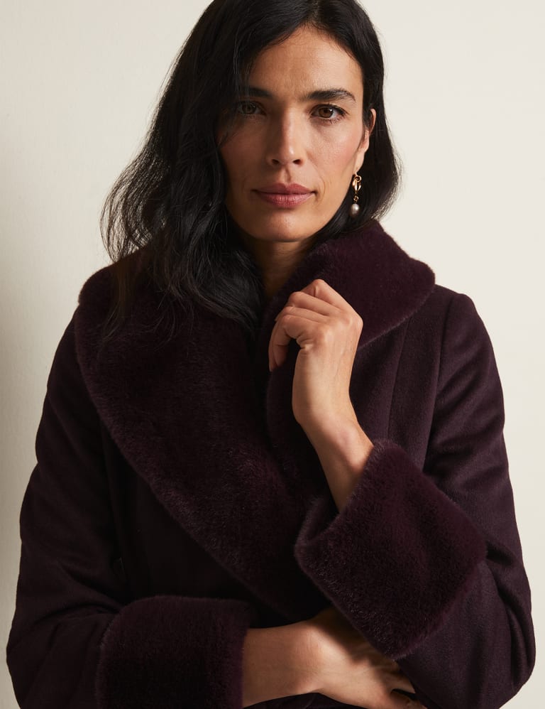 Belted shawl collar coat hot sale