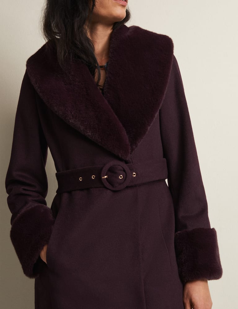 Belted shawl collar coat deals