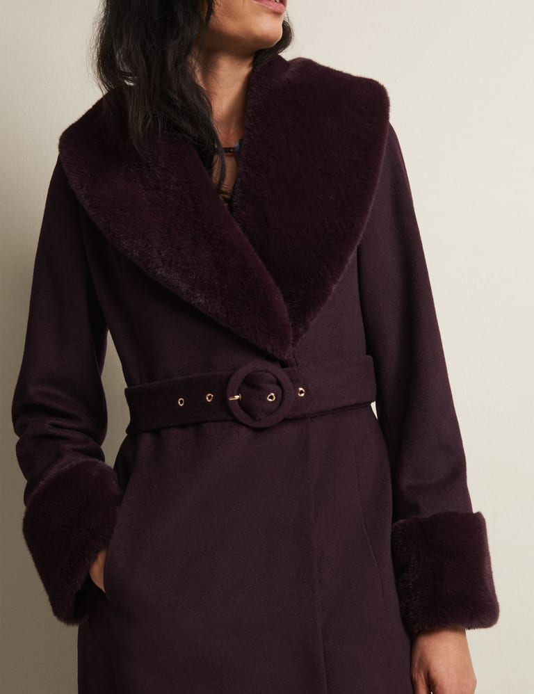 Belted Shawl Collar Coat