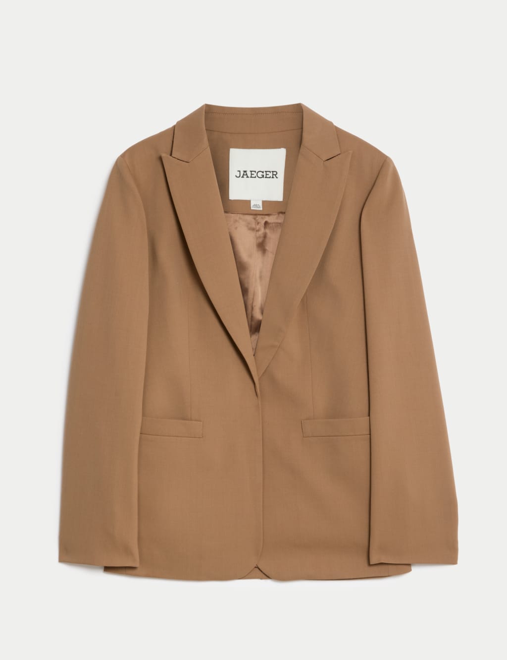 Camel top blazer wool