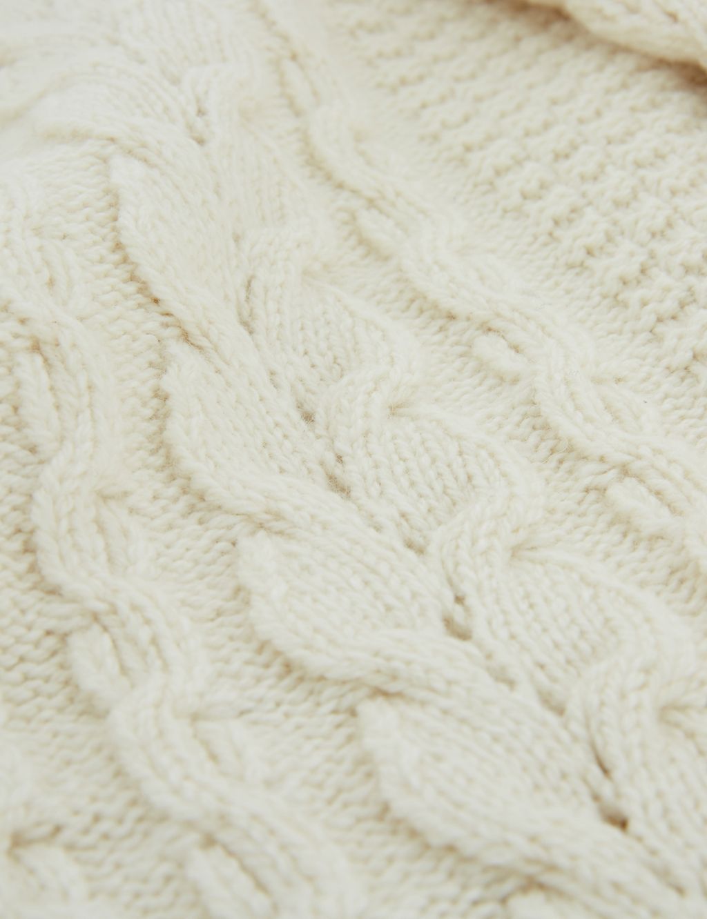 Wool Rich Cable Knit Roll Neck Jumper 4 of 7