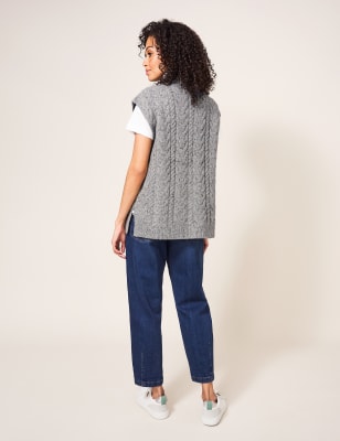 white stuff cinnamon cable cardigan