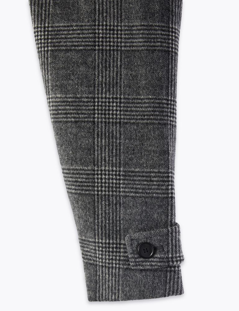 Wool Rich Checked Overcoat 6 of 6