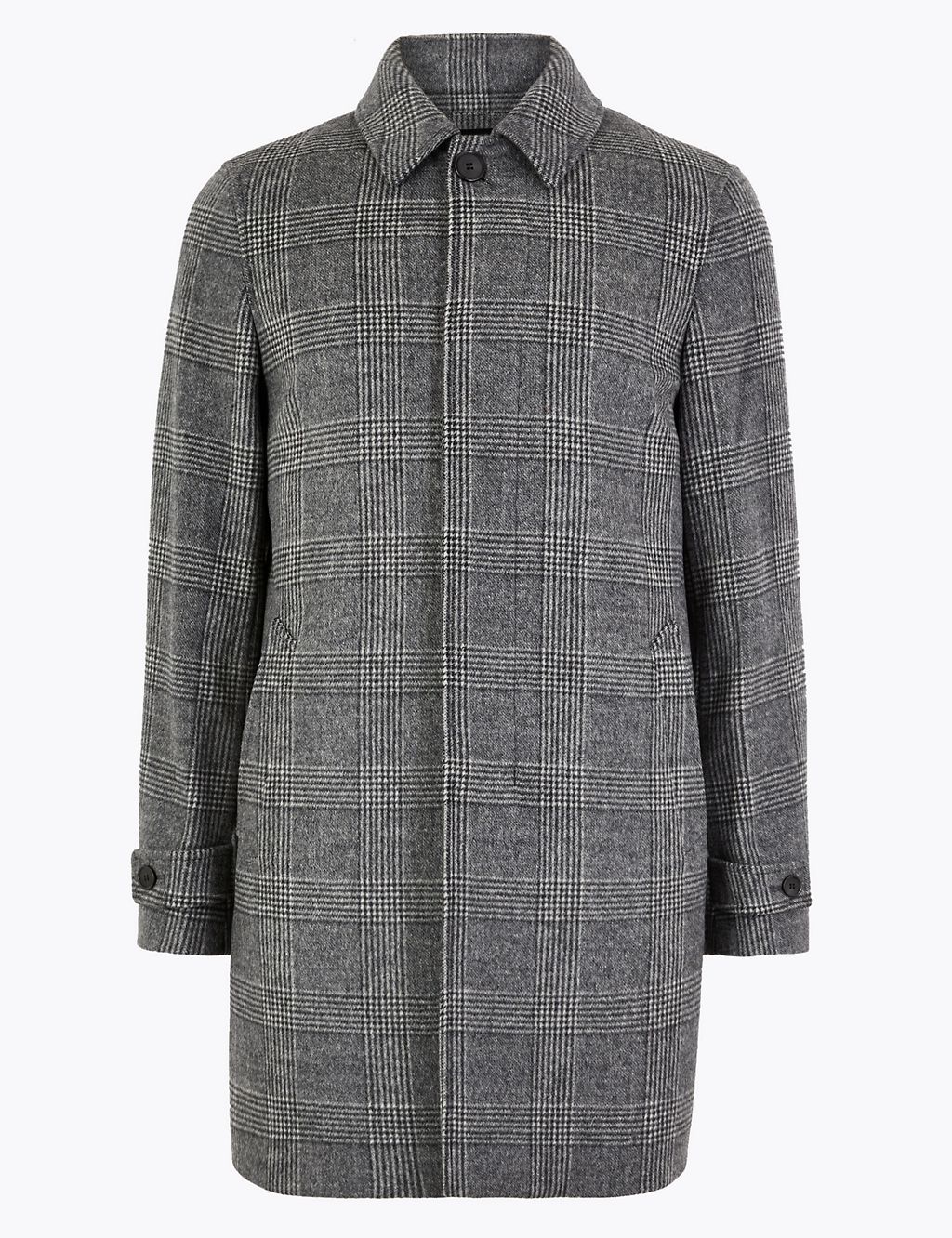 Wool Rich Checked Overcoat 3 of 6