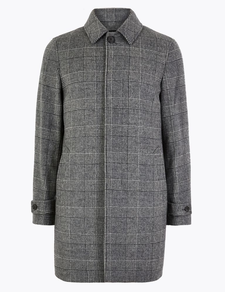 Wool Rich Checked Overcoat 1 of 6