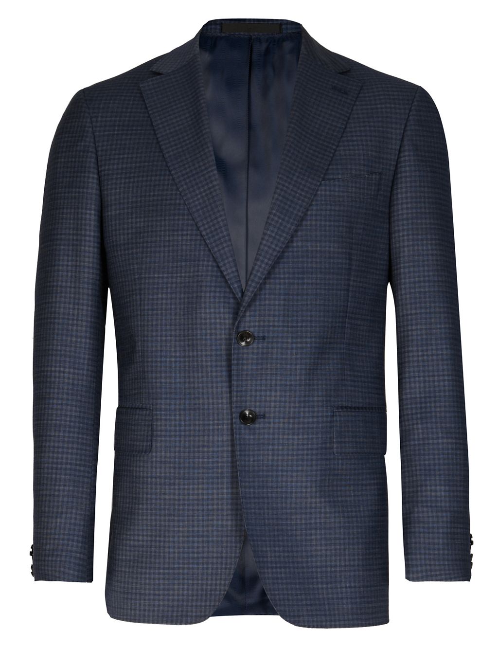 Wool Rich Checked Tailored Fit Jacket 2 of 6