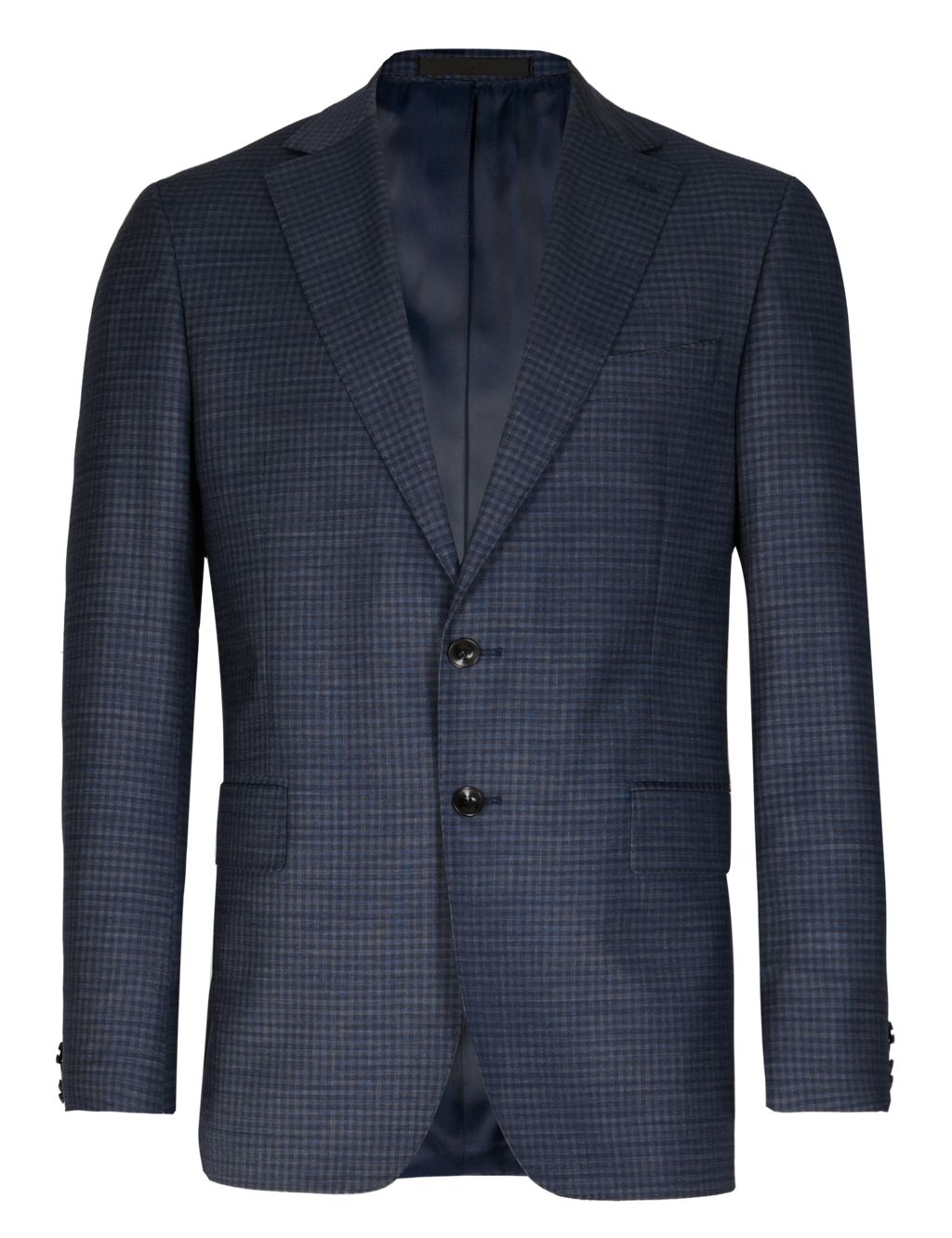 Wool Rich Checked Tailored Fit Jacket 1 of 6