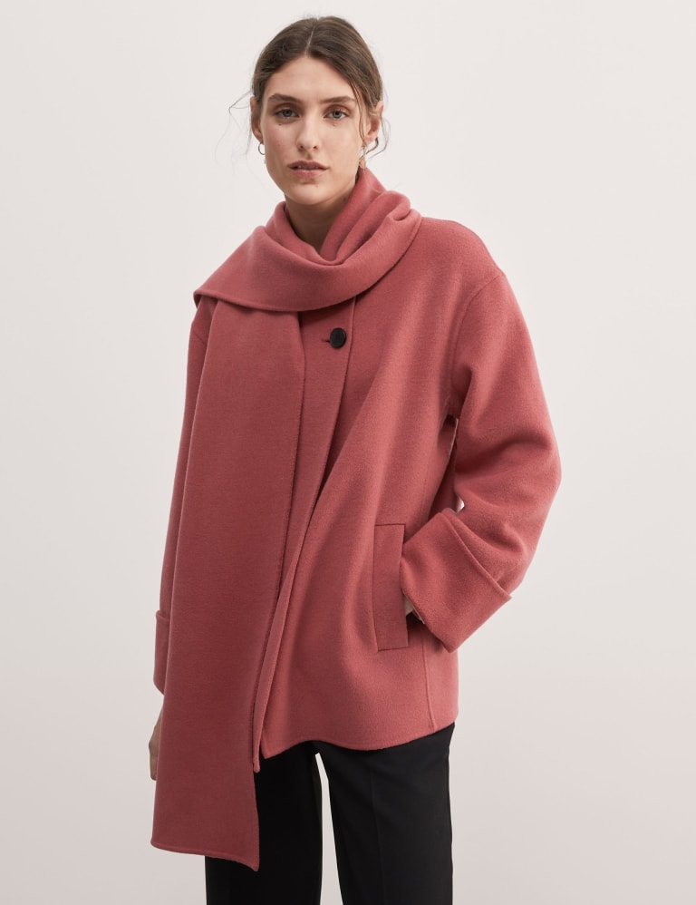 Jaeger funnel hot sale neck coat