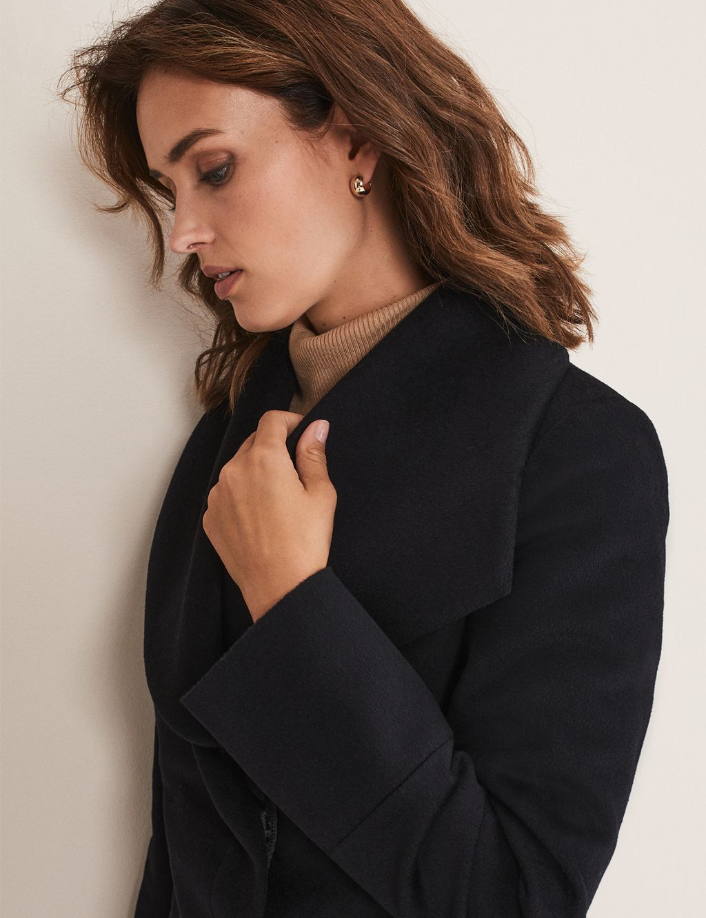 Wool Rich Collared Wrap Coat | Phase Eight | M&S