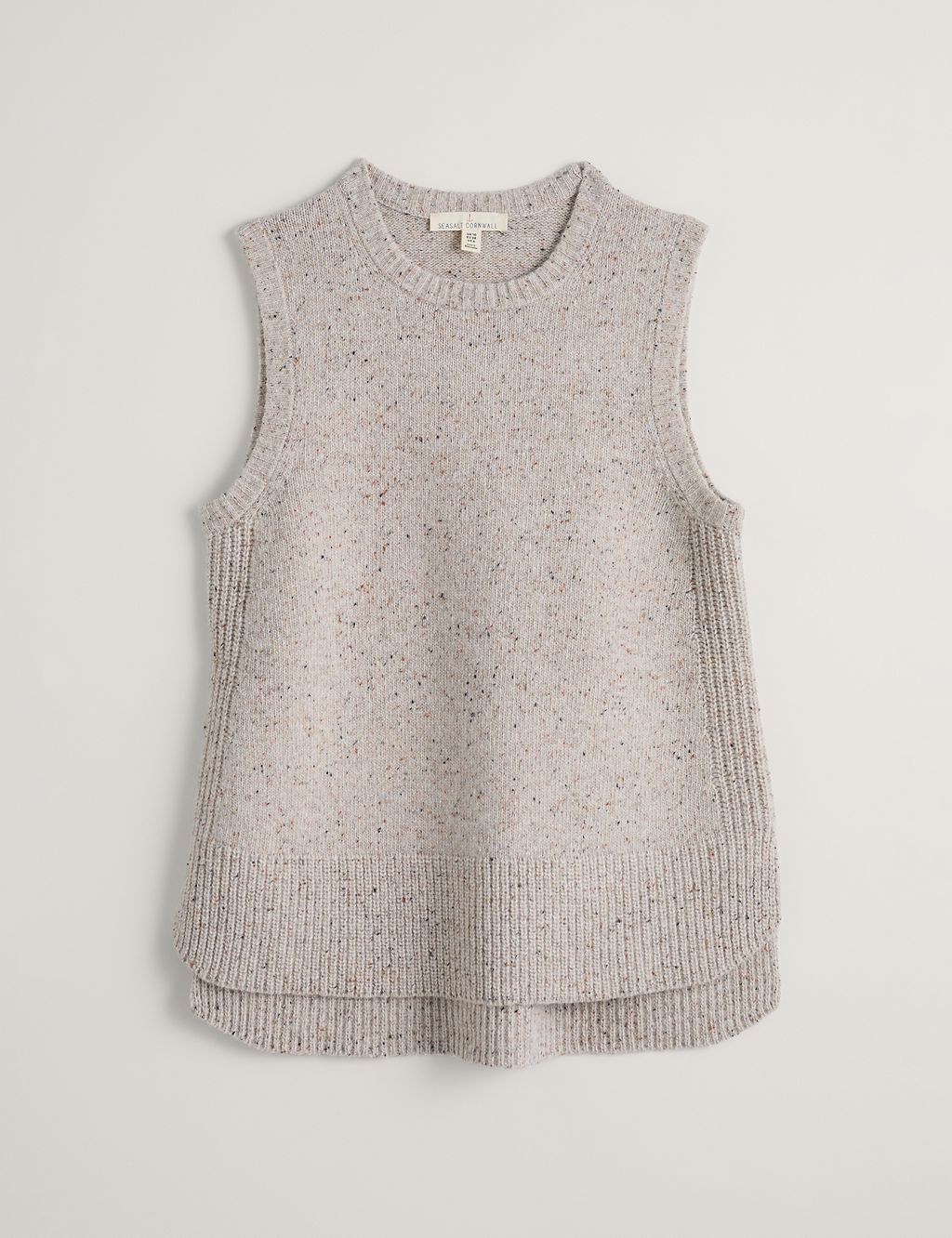 Wool Rich Crew Neck Knitted Vest 1 of 5