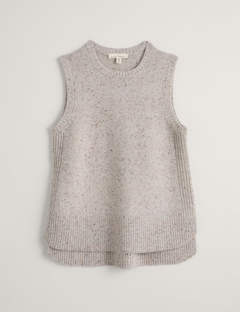 Wool Rich Crew Neck Knitted Vest 2 of 5
