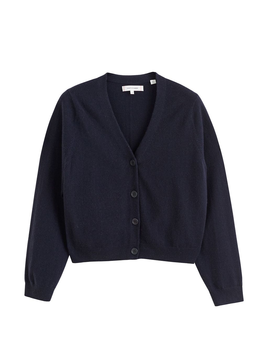 Wool Rich Cropped Cardigan with Cashmere 1 of 3