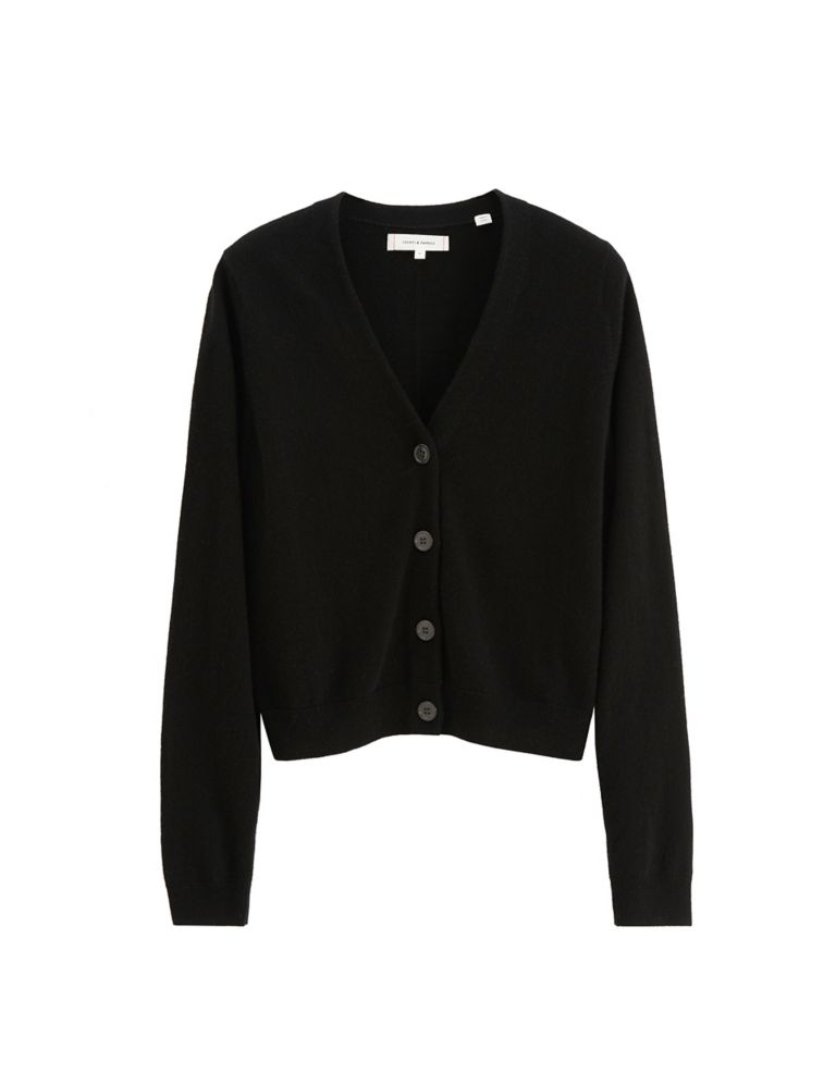 Wool Rich Cropped Cardigan with Cashmere 2 of 3