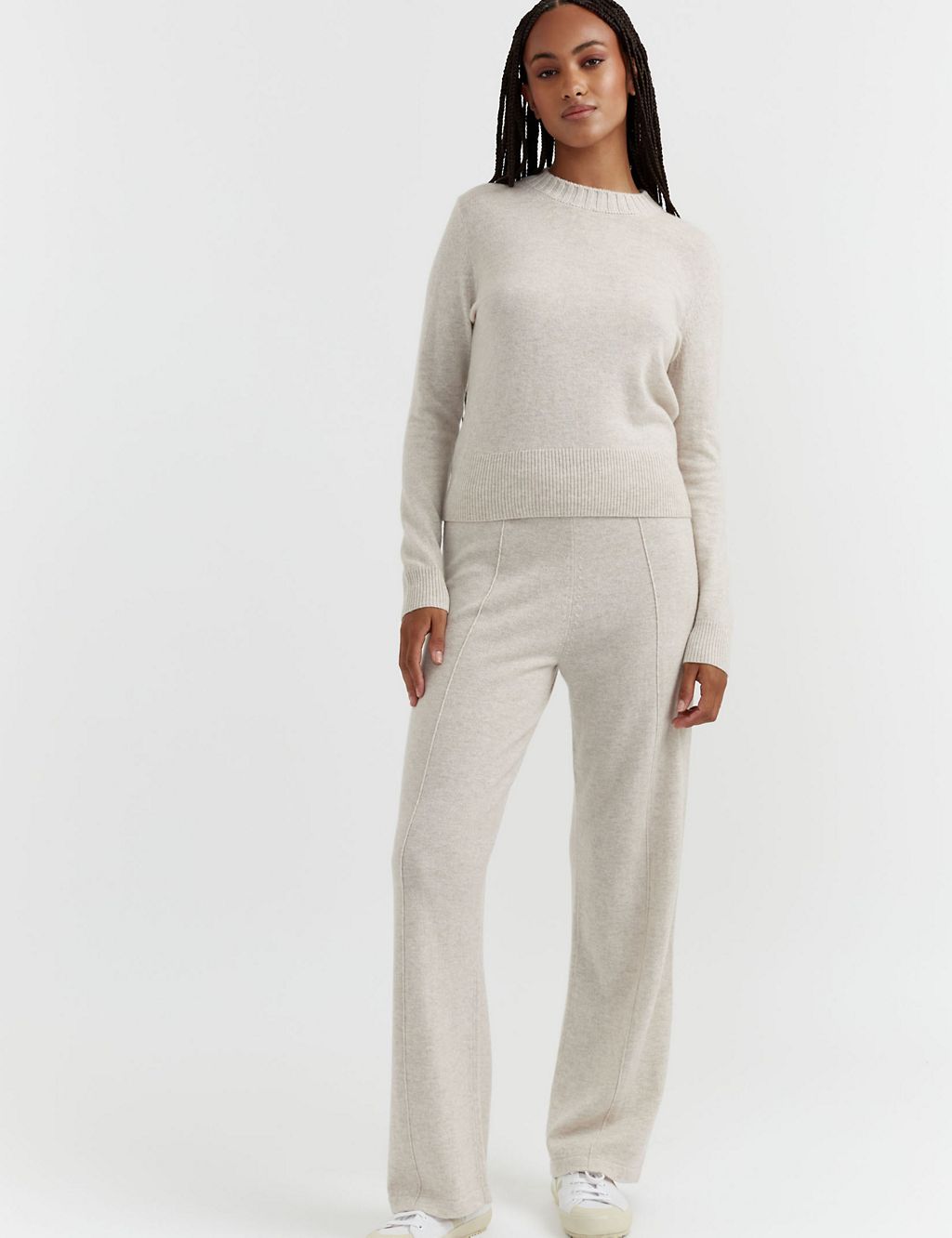 Wool Rich Cropped Jumper with Cashmere 3 of 4