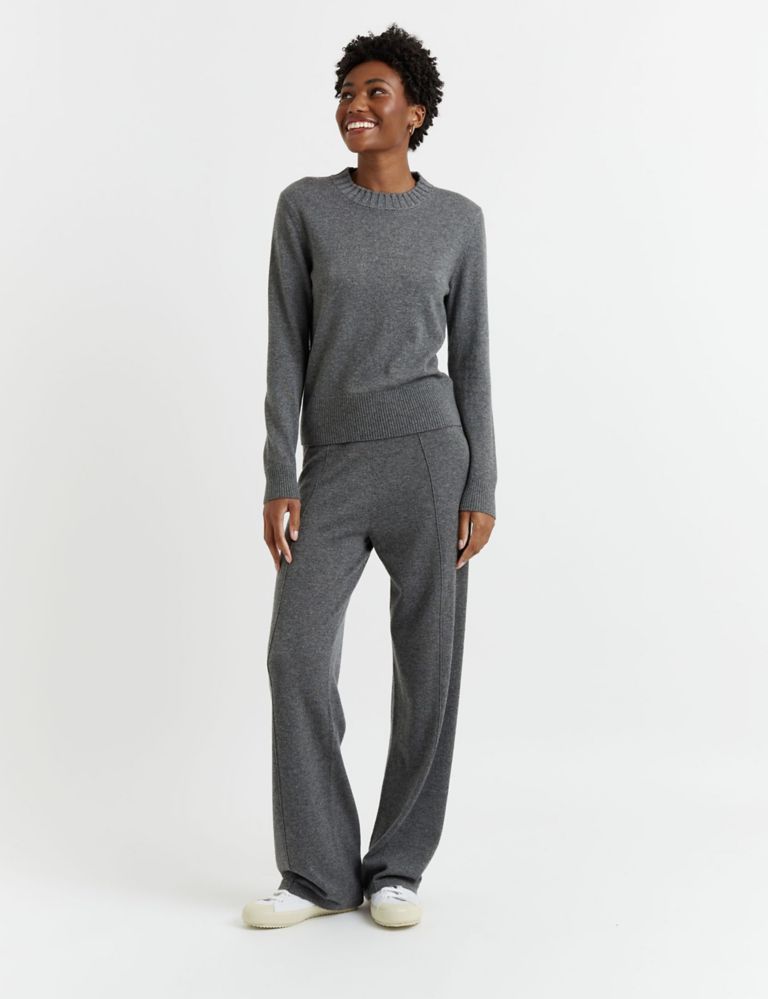 Wool Rich Cropped Jumper with Cashmere 1 of 3