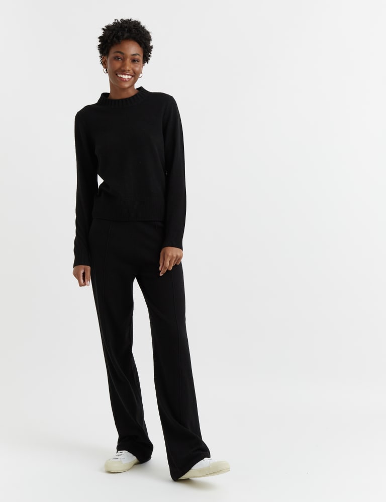 Wool Rich Cropped Jumper with Cashmere 1 of 3