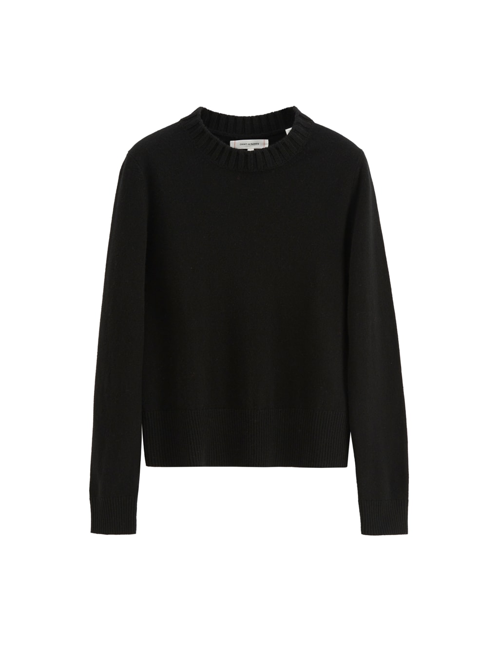 Cropped crew neck jumper top