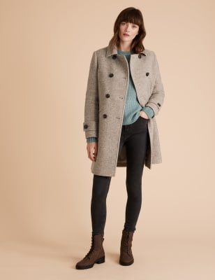 Burberry double outlet breasted pea coat