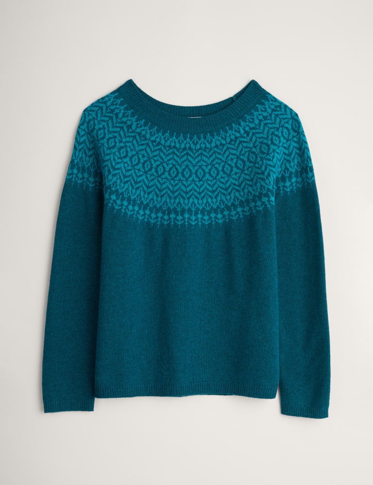Wool Rich Fair Isle Crew Neck Jumper Seasalt Cornwall M&S