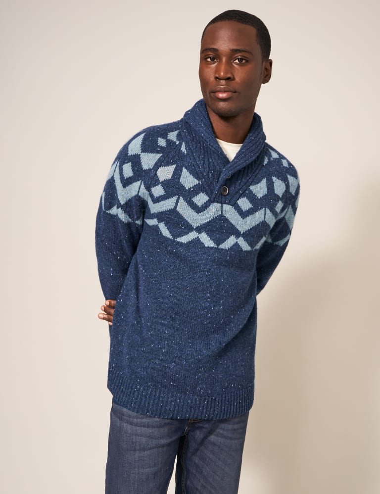 Fair isle jumper discount mens marks and spencer