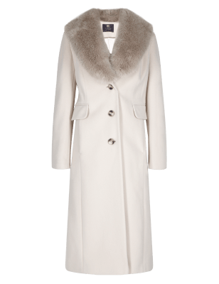 Marks and spencer cashmere cheap coat